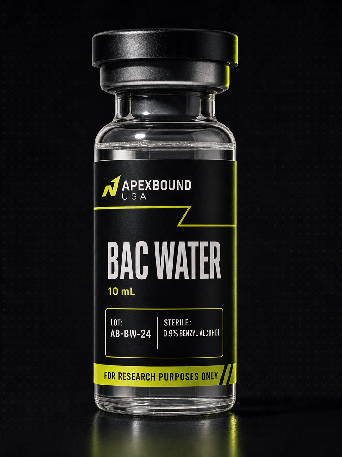 BAC Water research vial